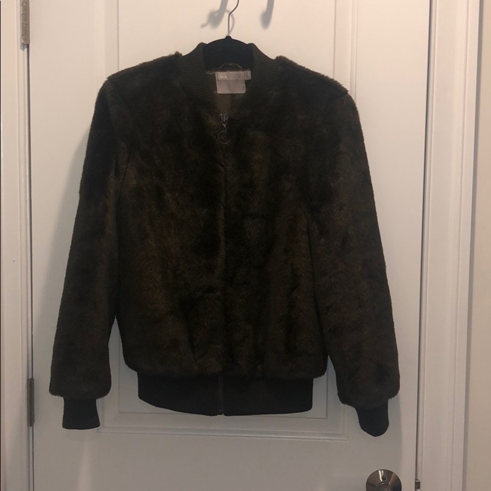 ASOS faux fur bomber jacket